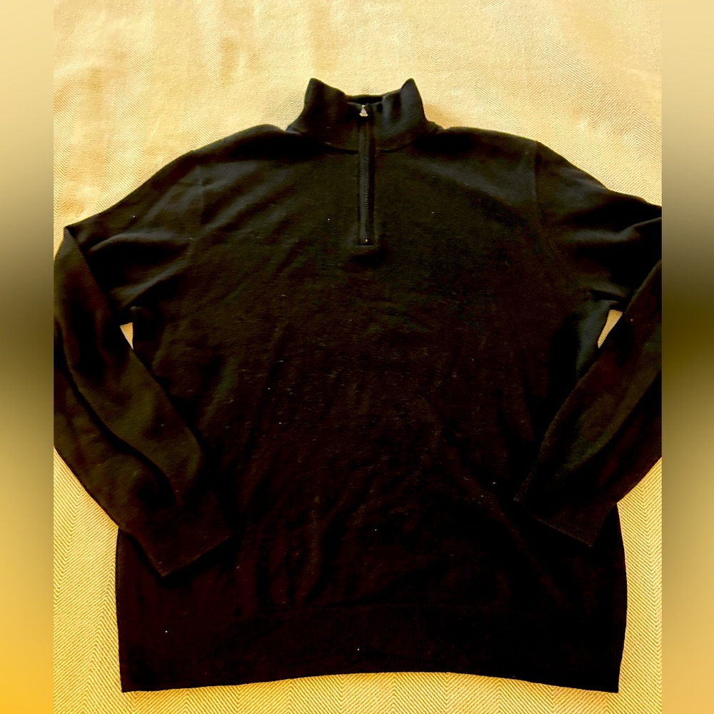 J.crew cashmere quarter zip sweater